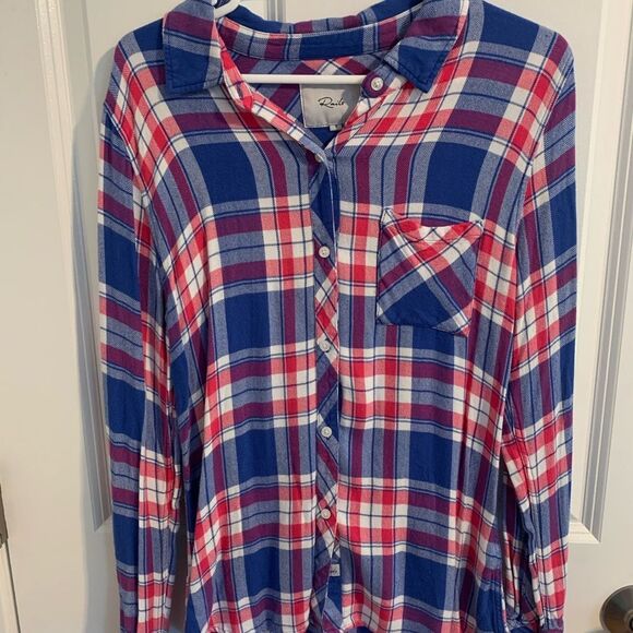 Rails Size Small Red and Blue Plaid Shirt - Picture 1 of 3